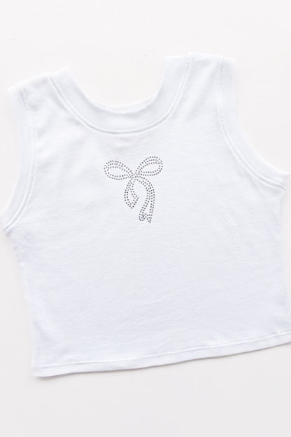 Bividi de algodon pima con Lazo de pedreria