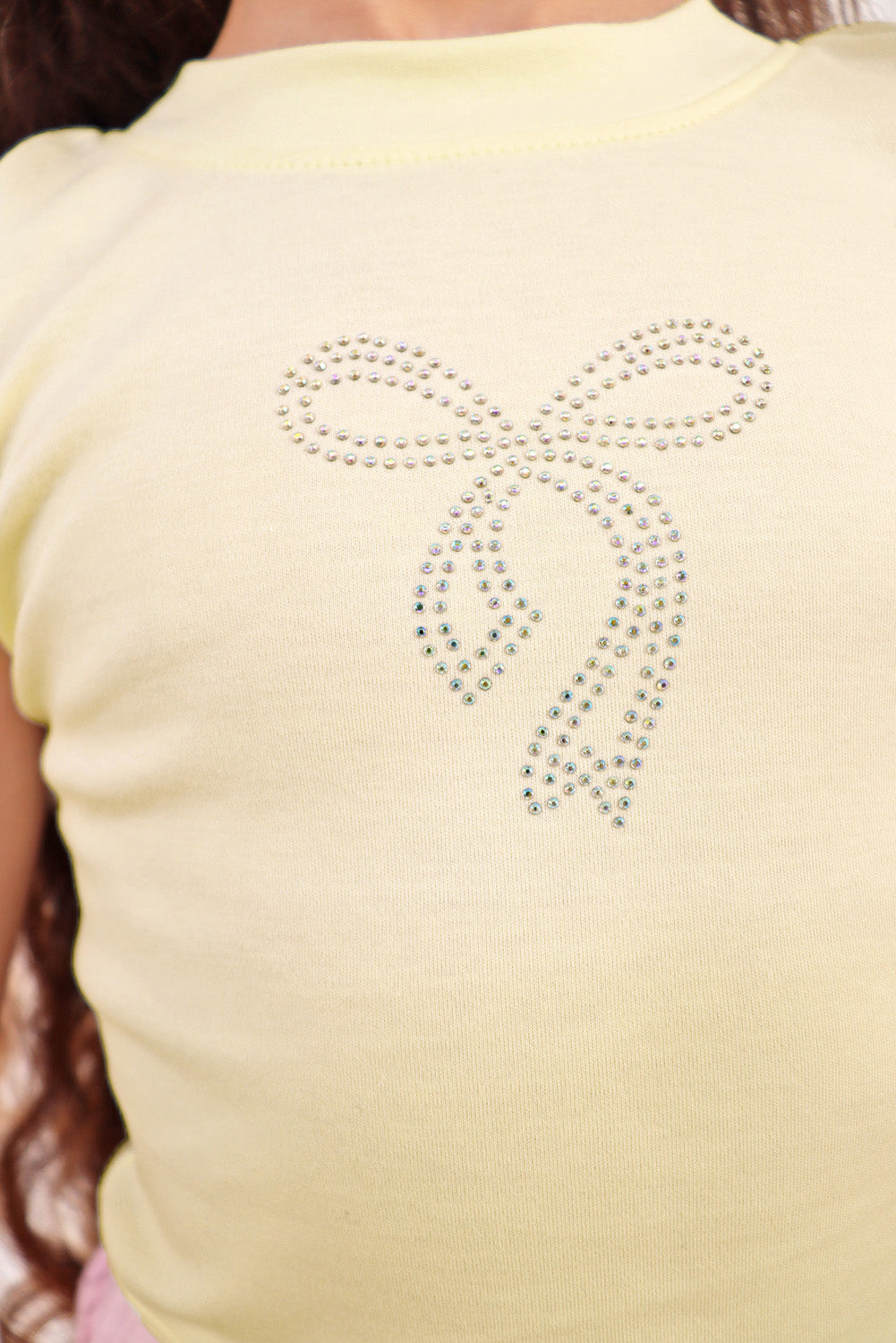 Bividi de algodon pima con Lazo de pedreria