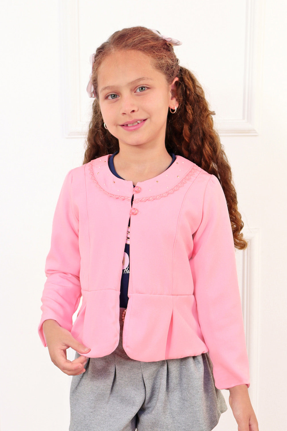 Blazer con detalle de pinzas y corte pricesa