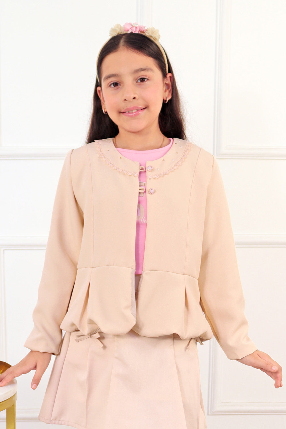 Blazer con detalle de pinzas y corte pricesa