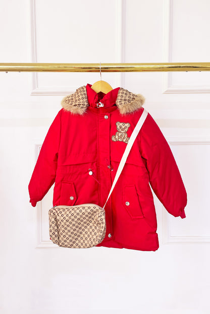 Chaqueta Impermeable con Cartera