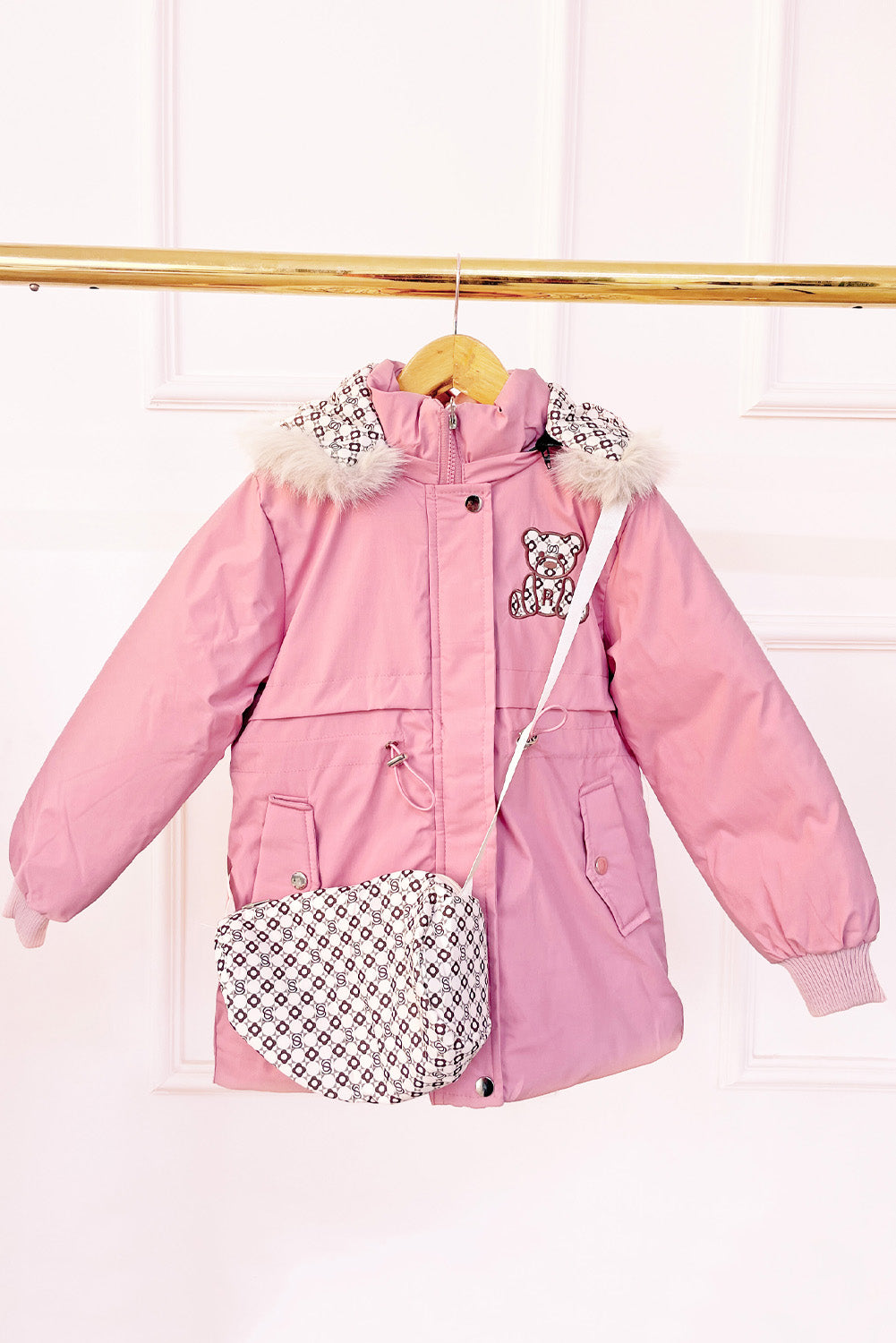 Chaqueta Impermeable con Cartera