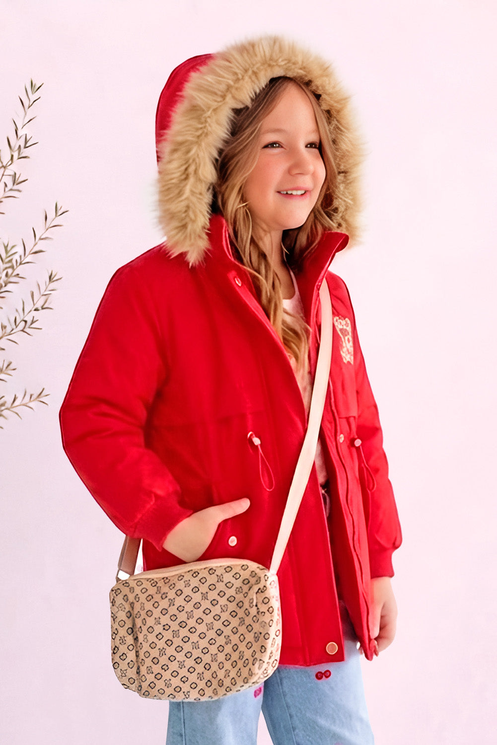 Chaqueta Impermeable con Cartera