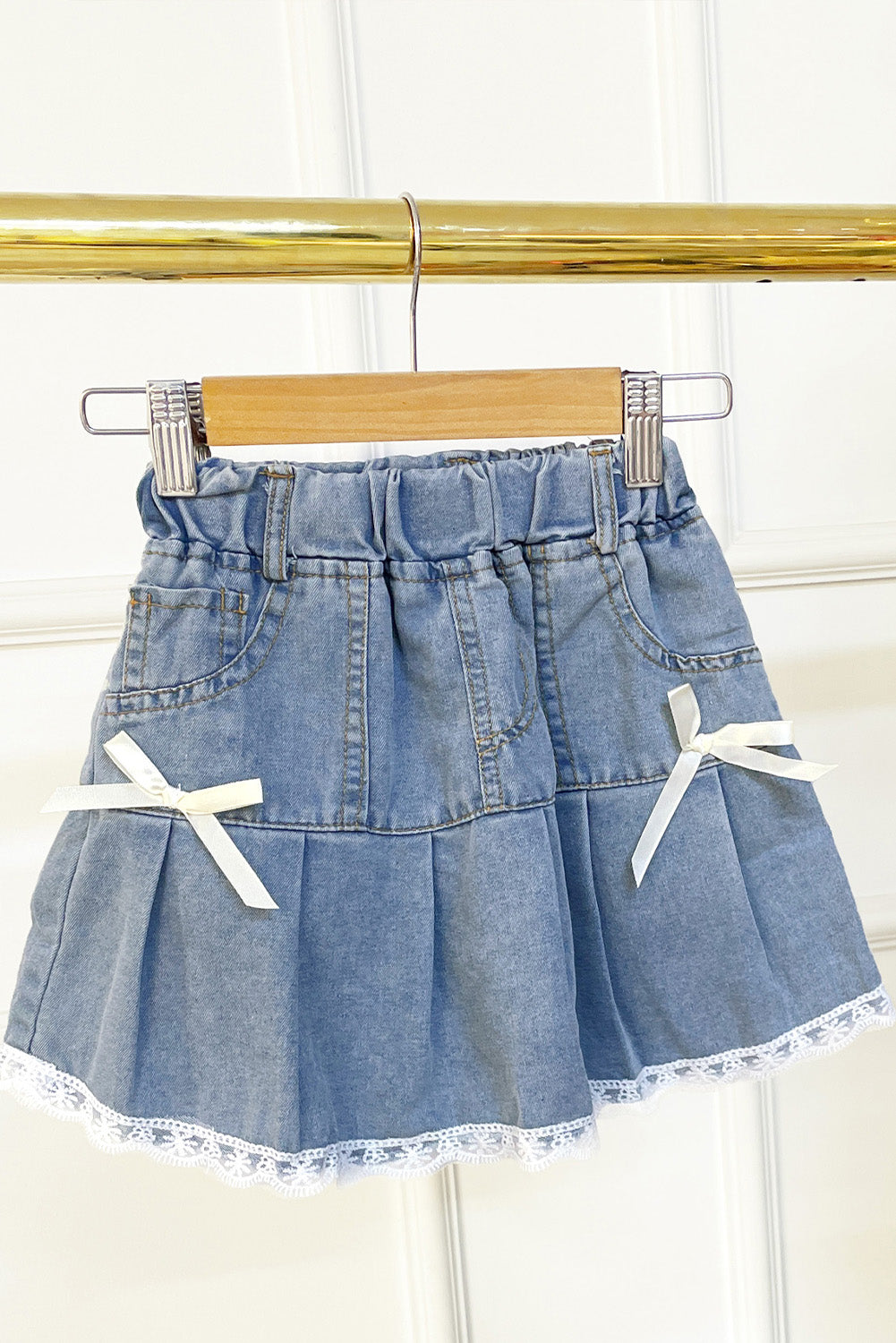 Falda Short con Lazos y Greca
