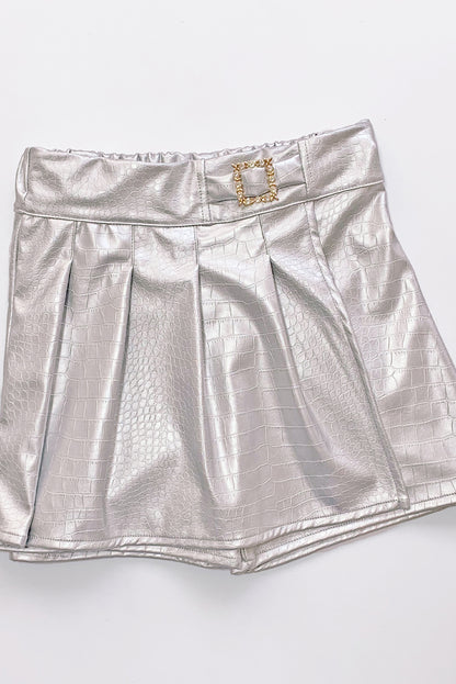 Falda Short con Tableros en Tapa para Niña