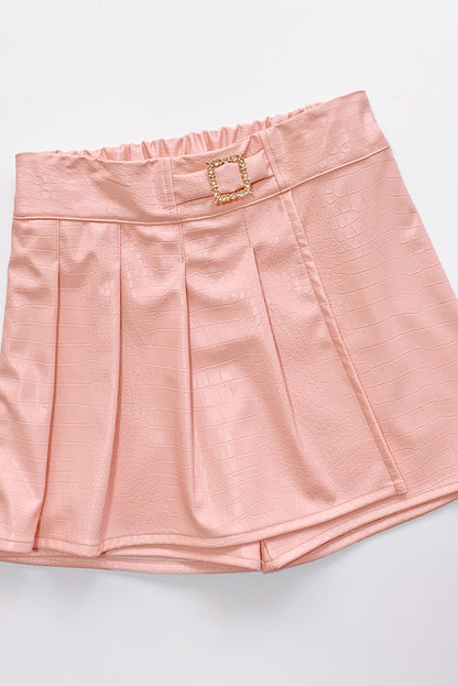 Falda Short con Tableros en Tapa para Niña