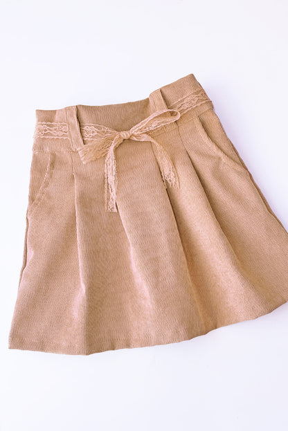 Falda Short con Detalle de Greca