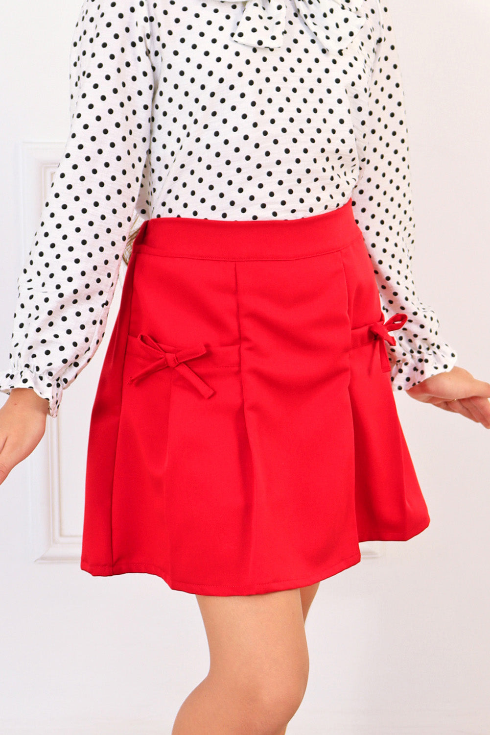 Falda Short Tableada con Bolsillos Funciopnales
