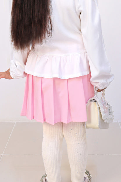 Falda Short Tableada