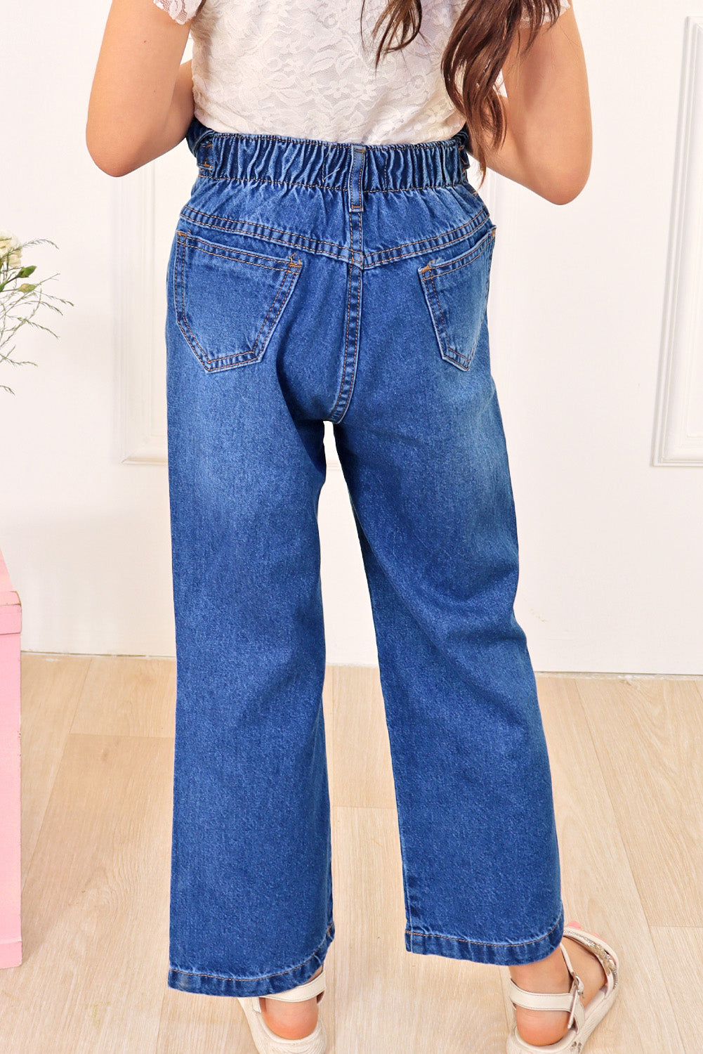 Pantalón Jean con Corazón de Pedrería