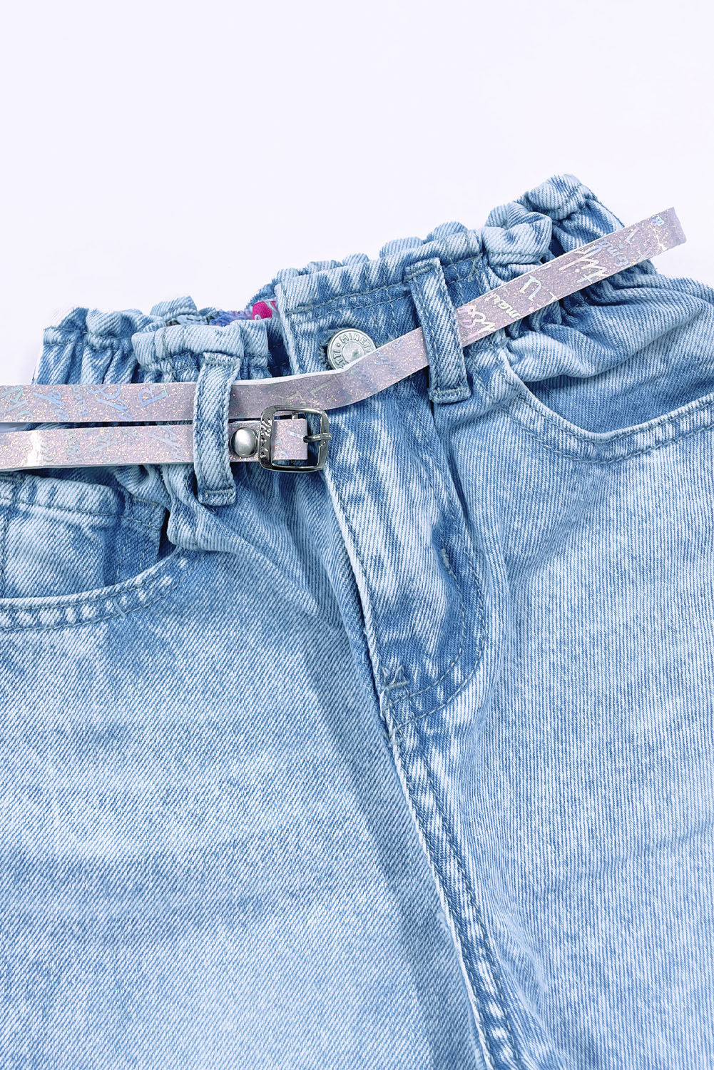 Pantalón Jean con Bordado de Estrellas
