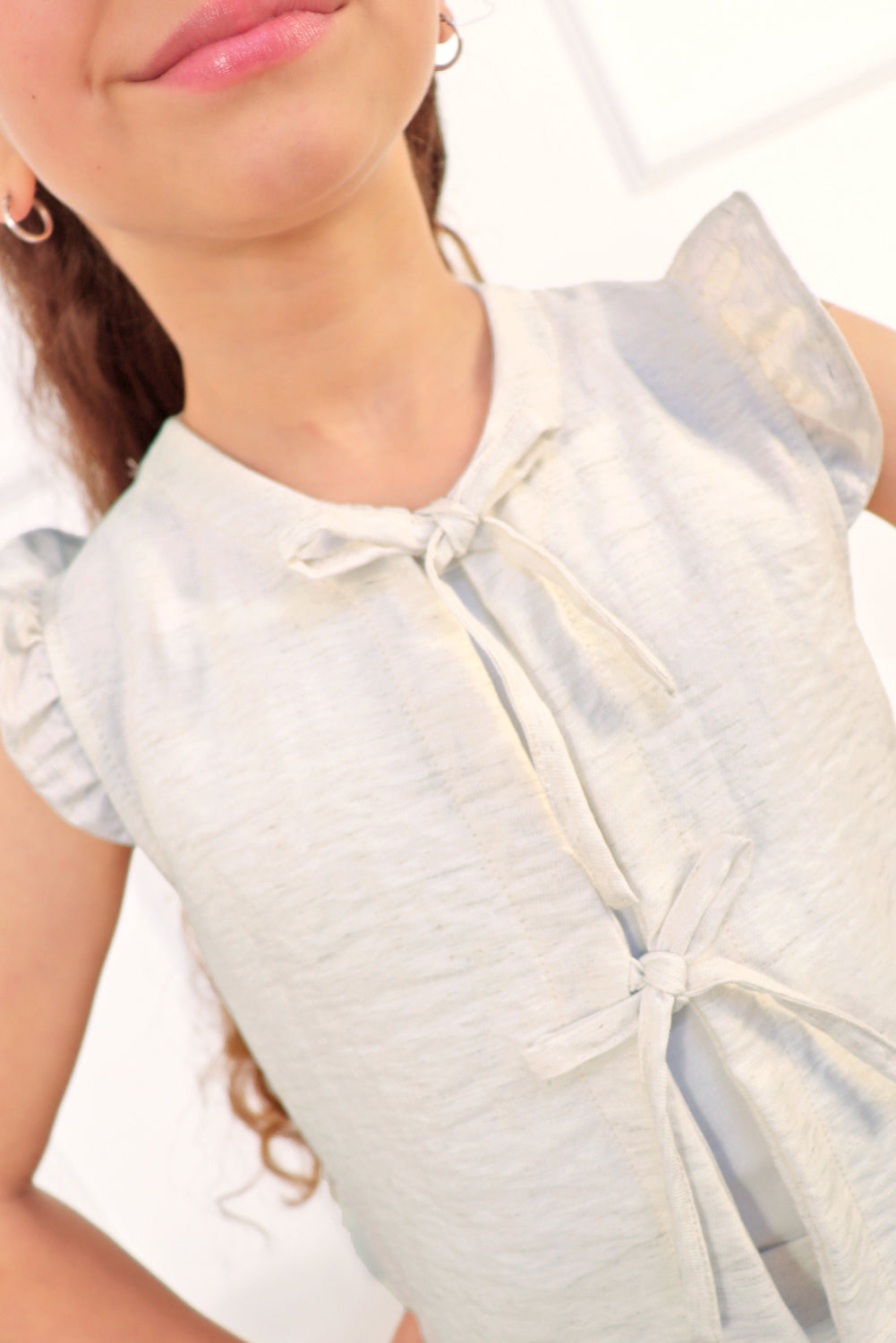 Conjunto de 3 piezas Bividi, Chaleco y Pantalon Acampanado de Lino