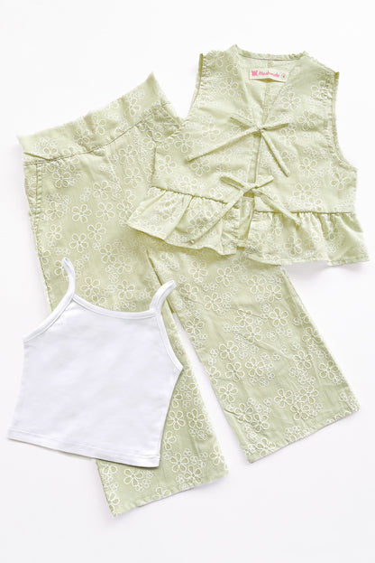 Set de 3 Piezas en Brodery y Algodón Pima