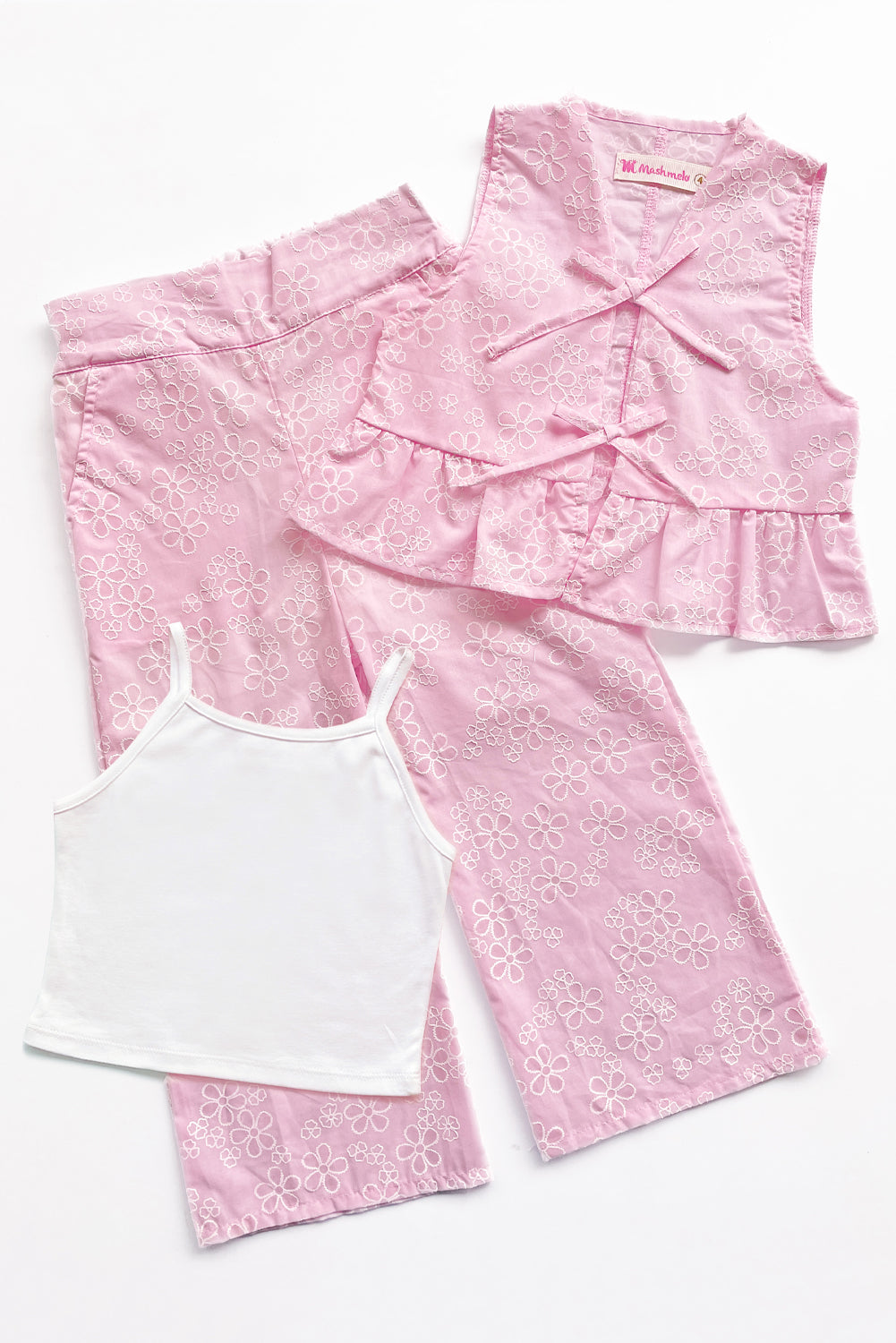 Set de 3 Piezas en Brodery y Algodón Pima