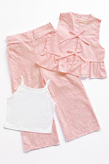 Set de 3 Piezas en Brodery y Algodón Pima