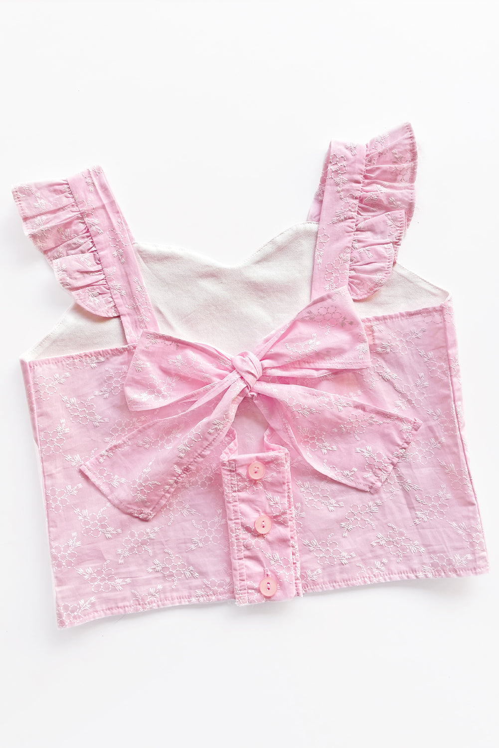 Set de Blusa Escote Corazón y Short en Brodery