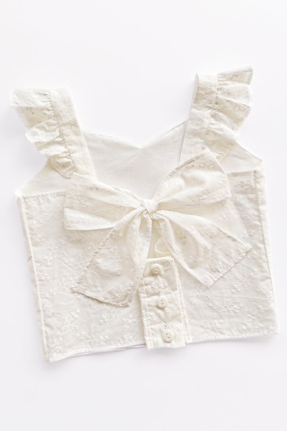 Set de Blusa Escote Corazón y Short en Brodery