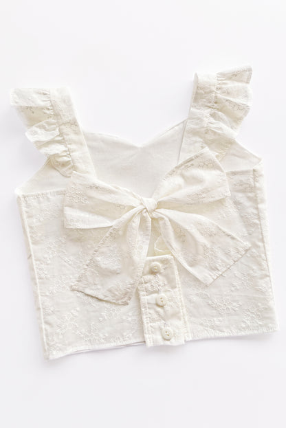 Set de Blusa Escote Corazón y Short en Brodery