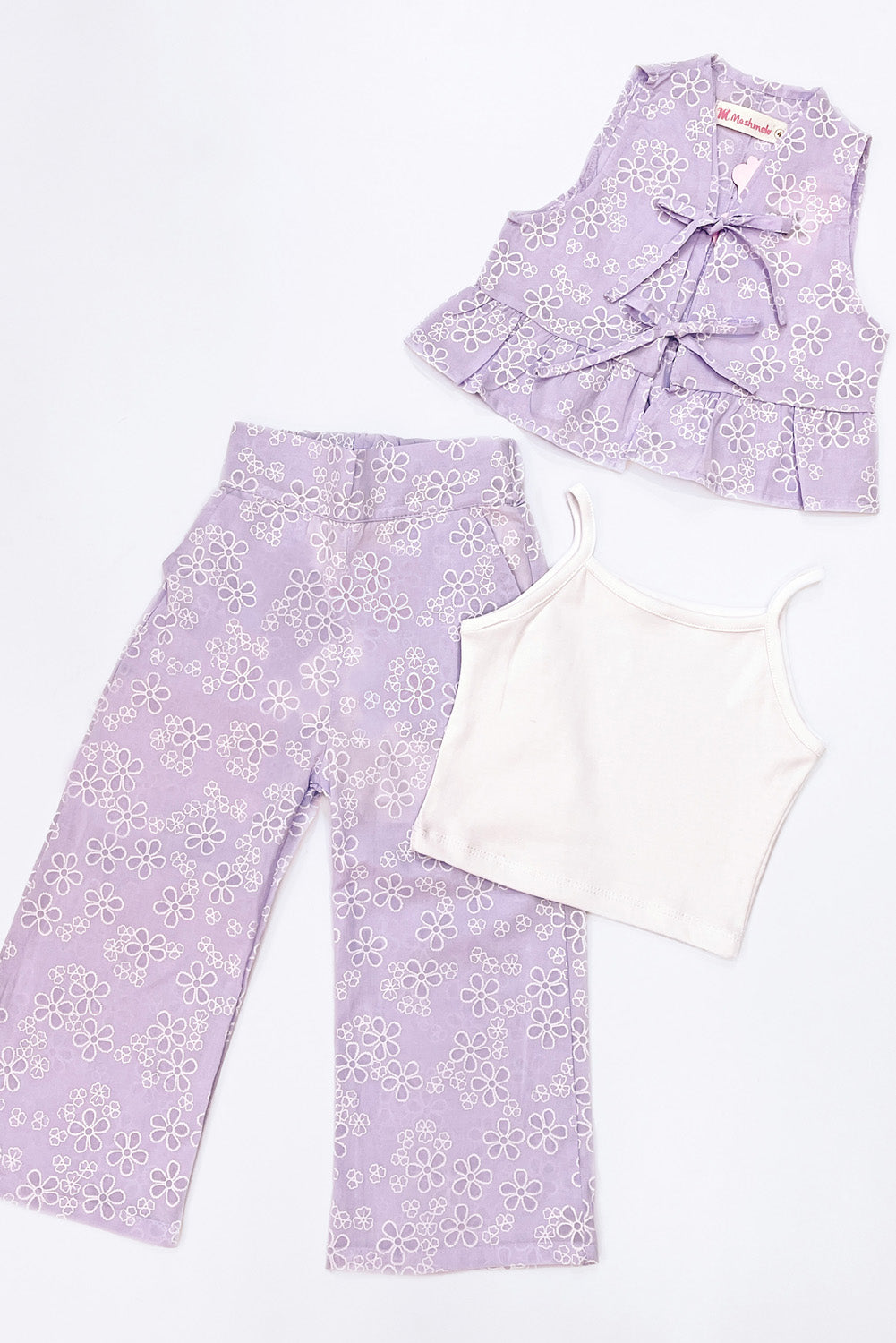 Conjunto de 3 Piezas en Broderie