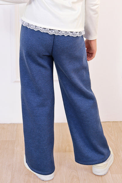 Pantalón buzo con pretina alta