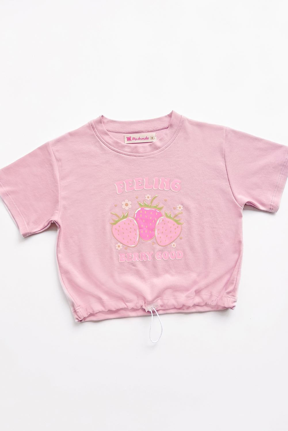 Polo oversize con estampado de fresas