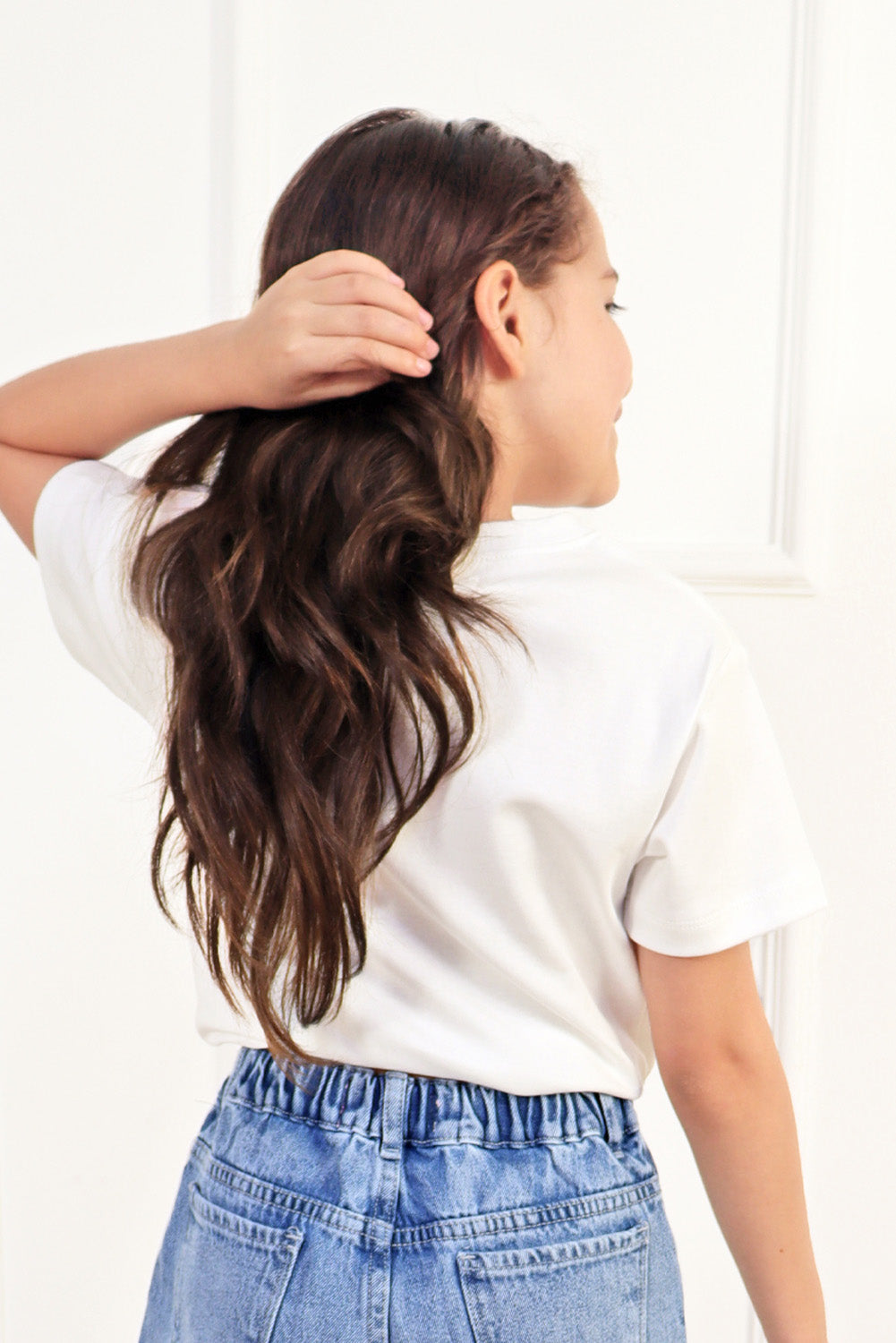 Polo oversize con estampado de fresas