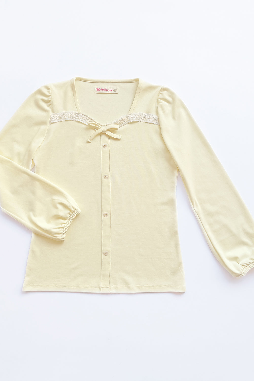Polo Escote Corazón con Detalle de Blonda