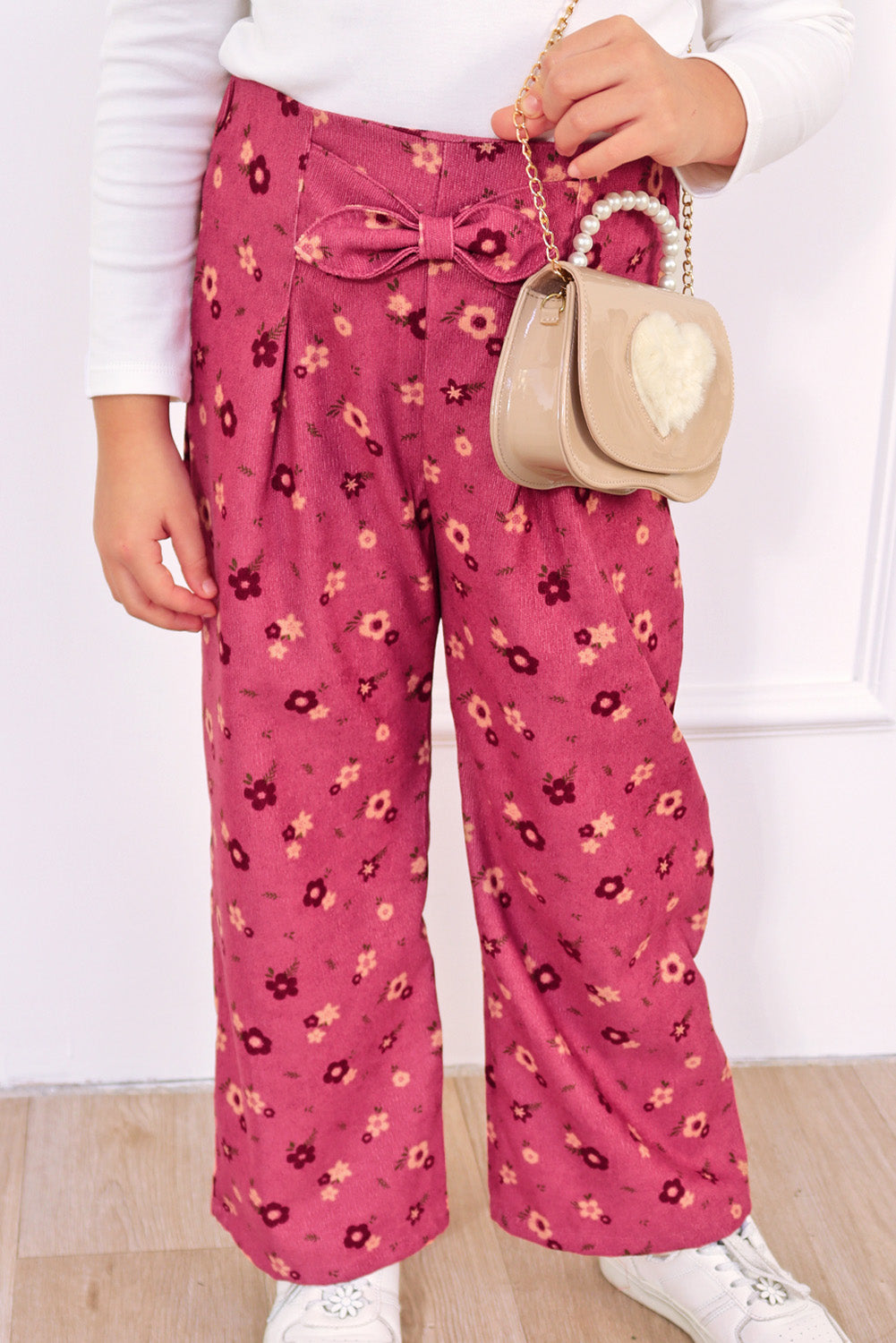 Pantalón Corduroy con Pinzas para Niñas