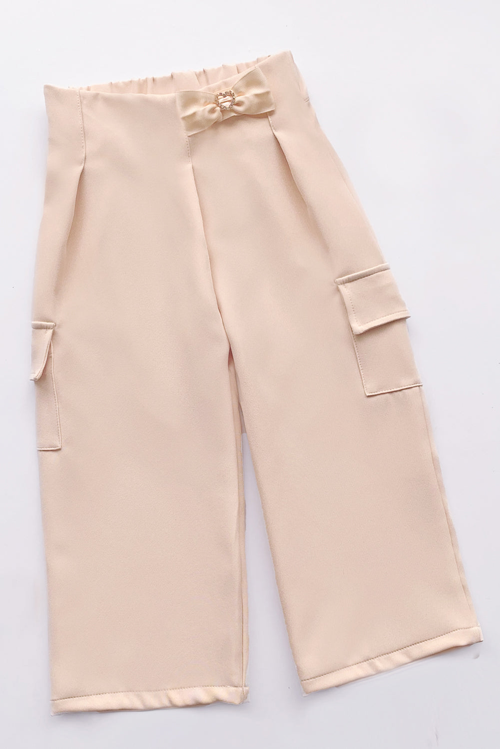 PANTALON DE CATANIA CON PINZAS ASIMETRICAS PARA NIÑA