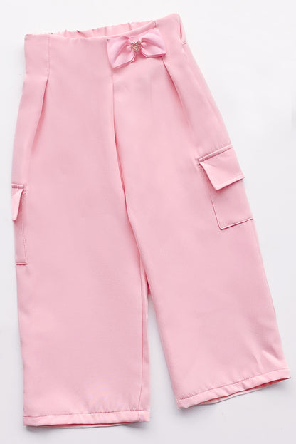 PANTALON DE CATANIA CON PINZAS ASIMETRICAS PARA NIÑA