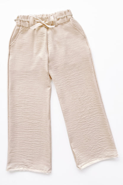 Pantalón con Cinturón de Perlas y Forro Interno