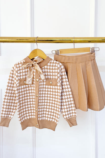 Set de Falda y Chompa Estampado