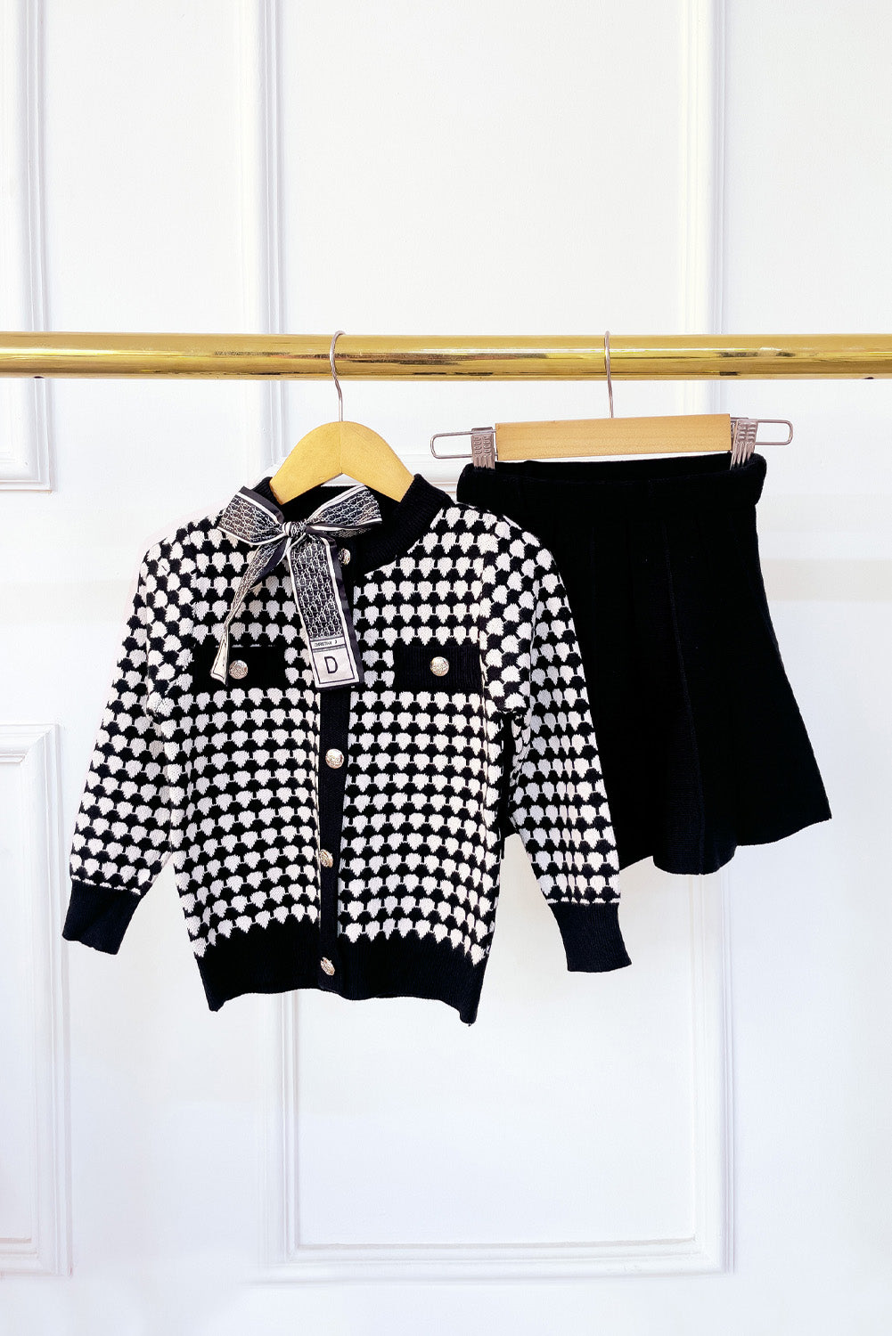 Set de Falda y Chompa Estampado