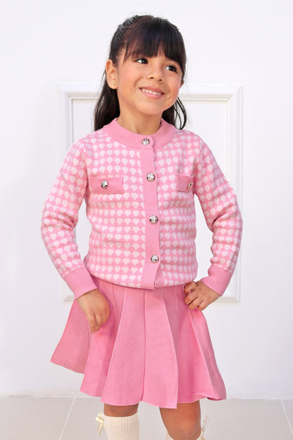 Set de Falda y Chompa Estampado