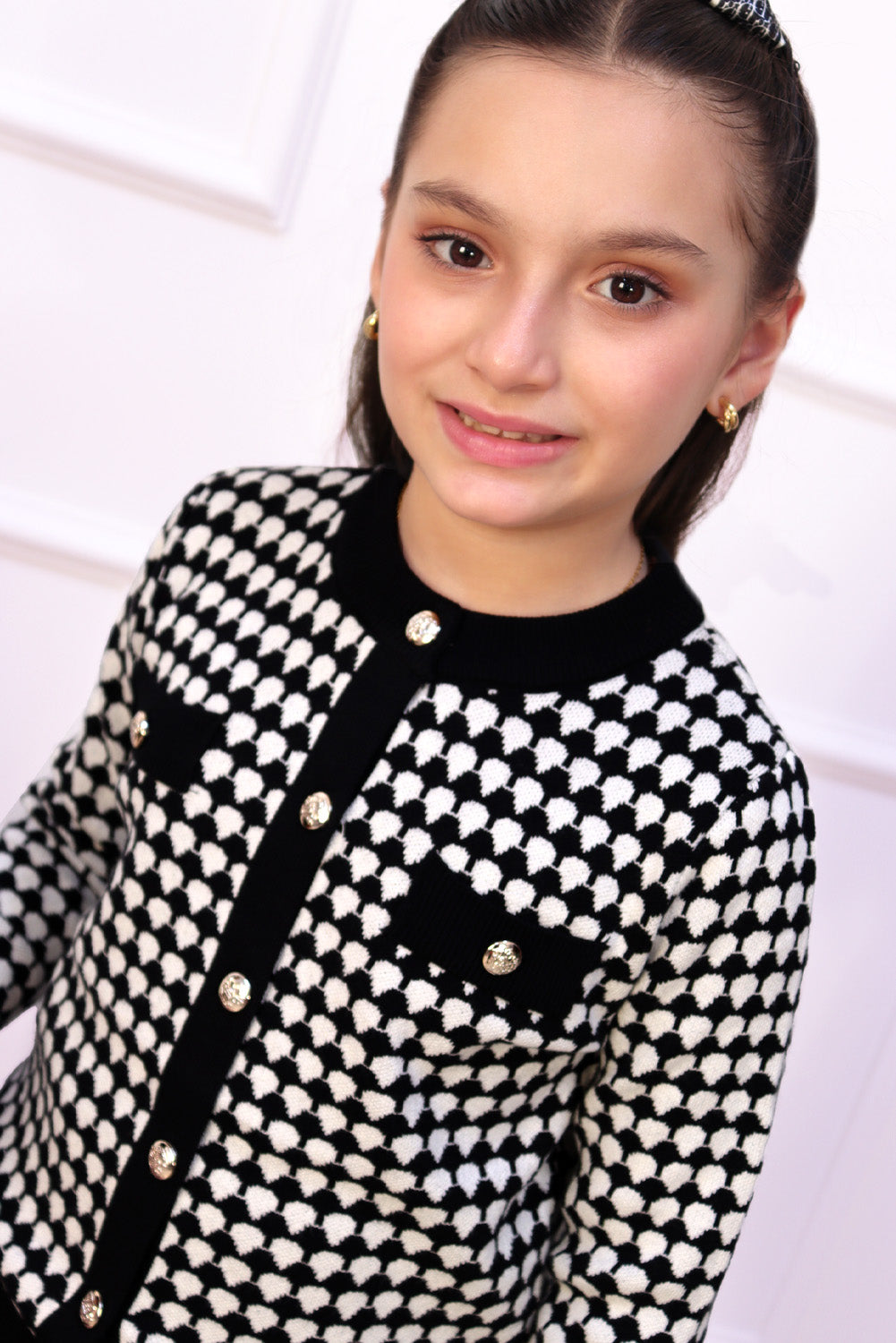 Set de Falda y Chompa Estampado