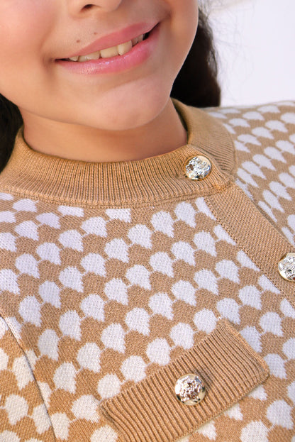Set de Falda y Chompa Estampado