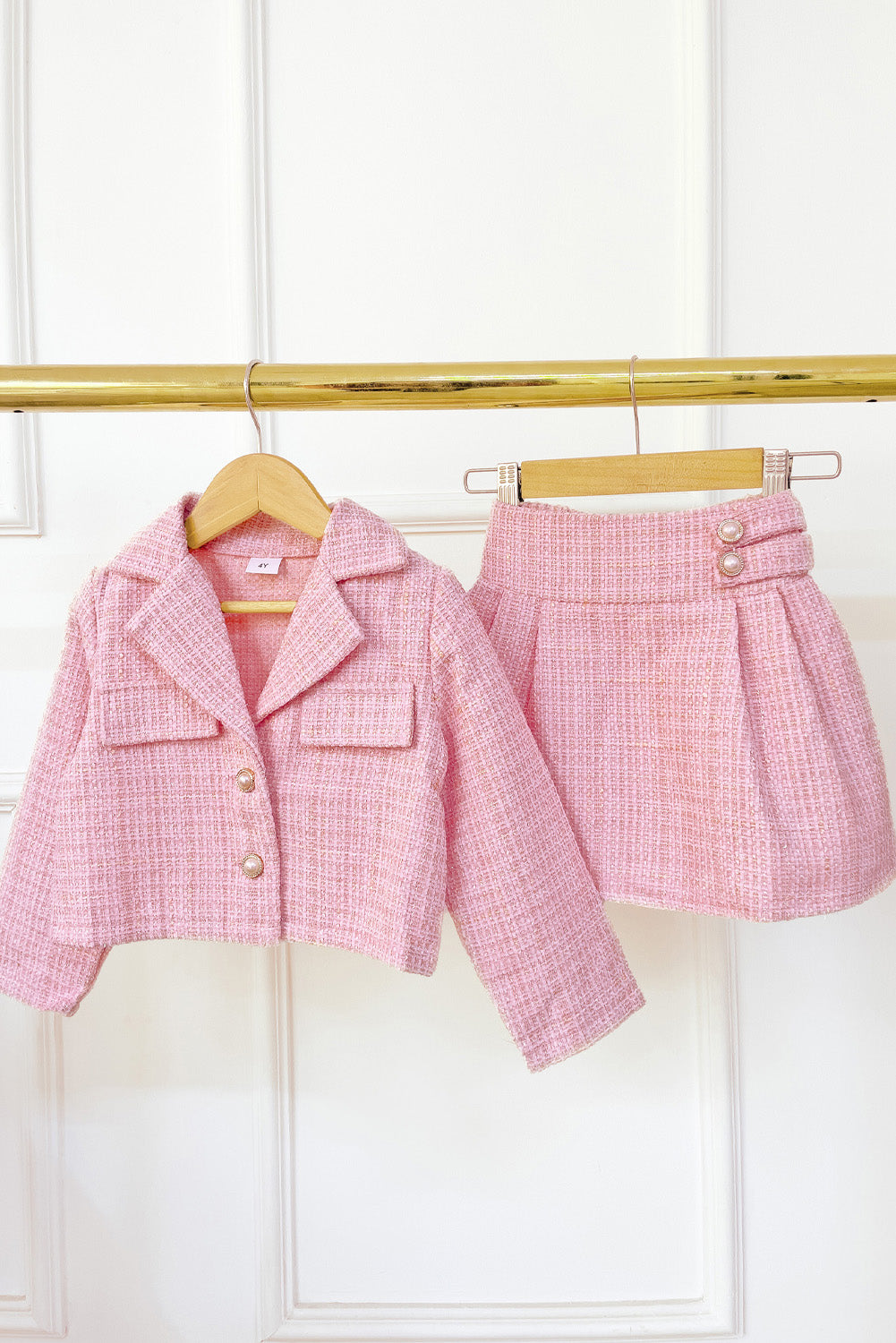 Set de Falda con Chaqueta Estilo Chanel