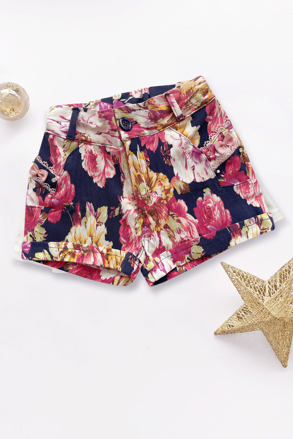 Short con Estampado Floral