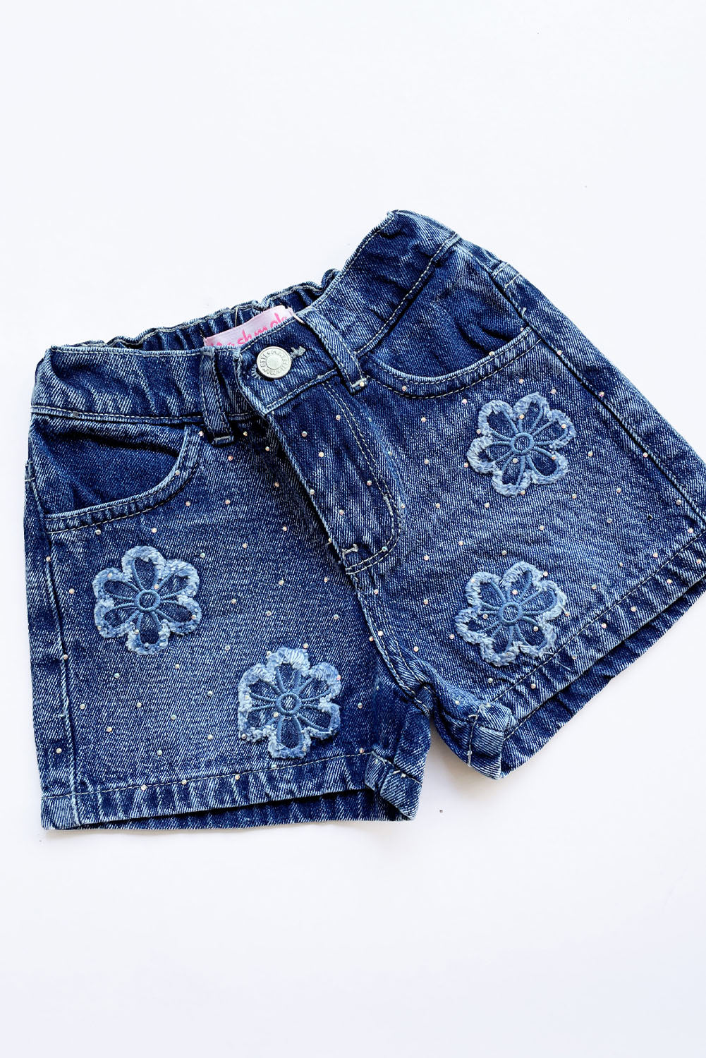 Short Jean con Flores