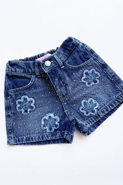 Short Jean con Flores