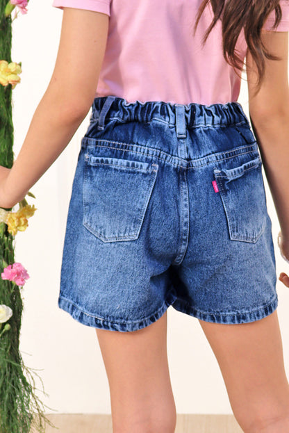 Short Jean con Estrellas