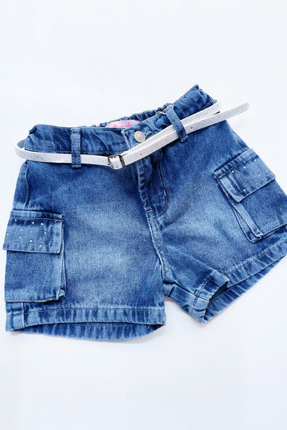 Short Jean con Bolsillos Cargo