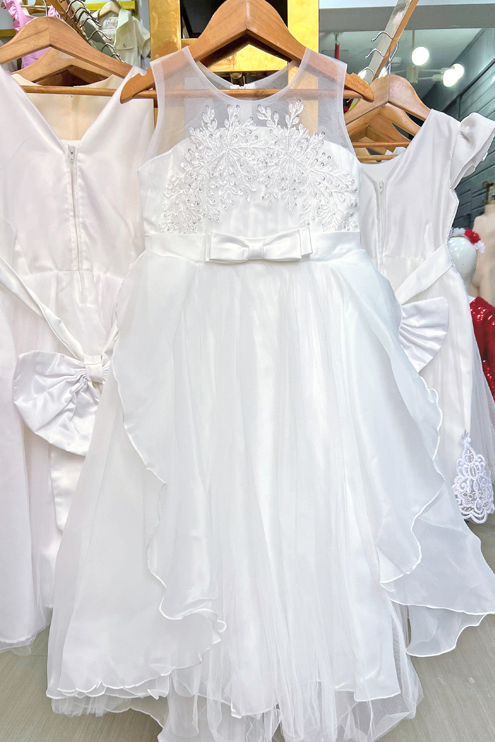 Vestido con Tull en Capas