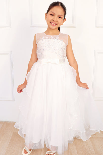 Vestido con Tull en Capas
