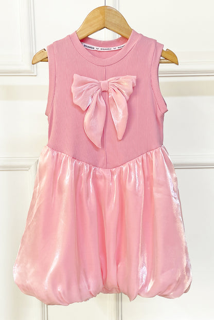 Vestido con Maxi Lazo y Falda Globo
