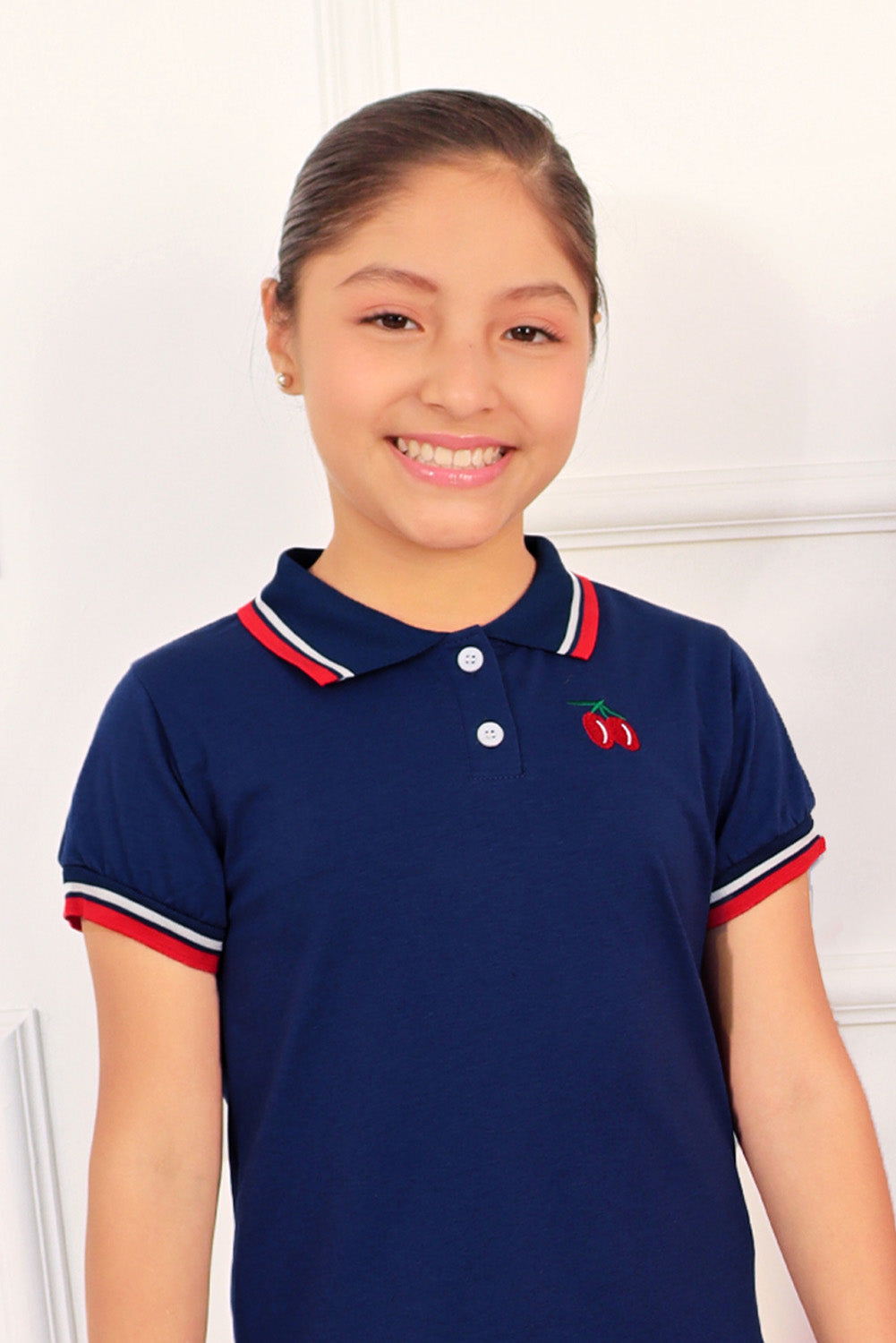 Vestido Cuello Camisero y Falda Tableada