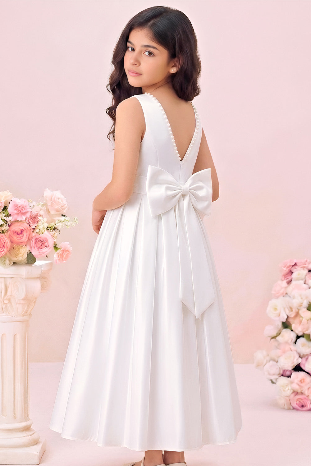 Vestido de Comunión con Perlas