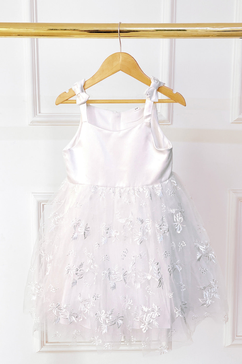 Vestido de Bautizo con Bordado Floral
