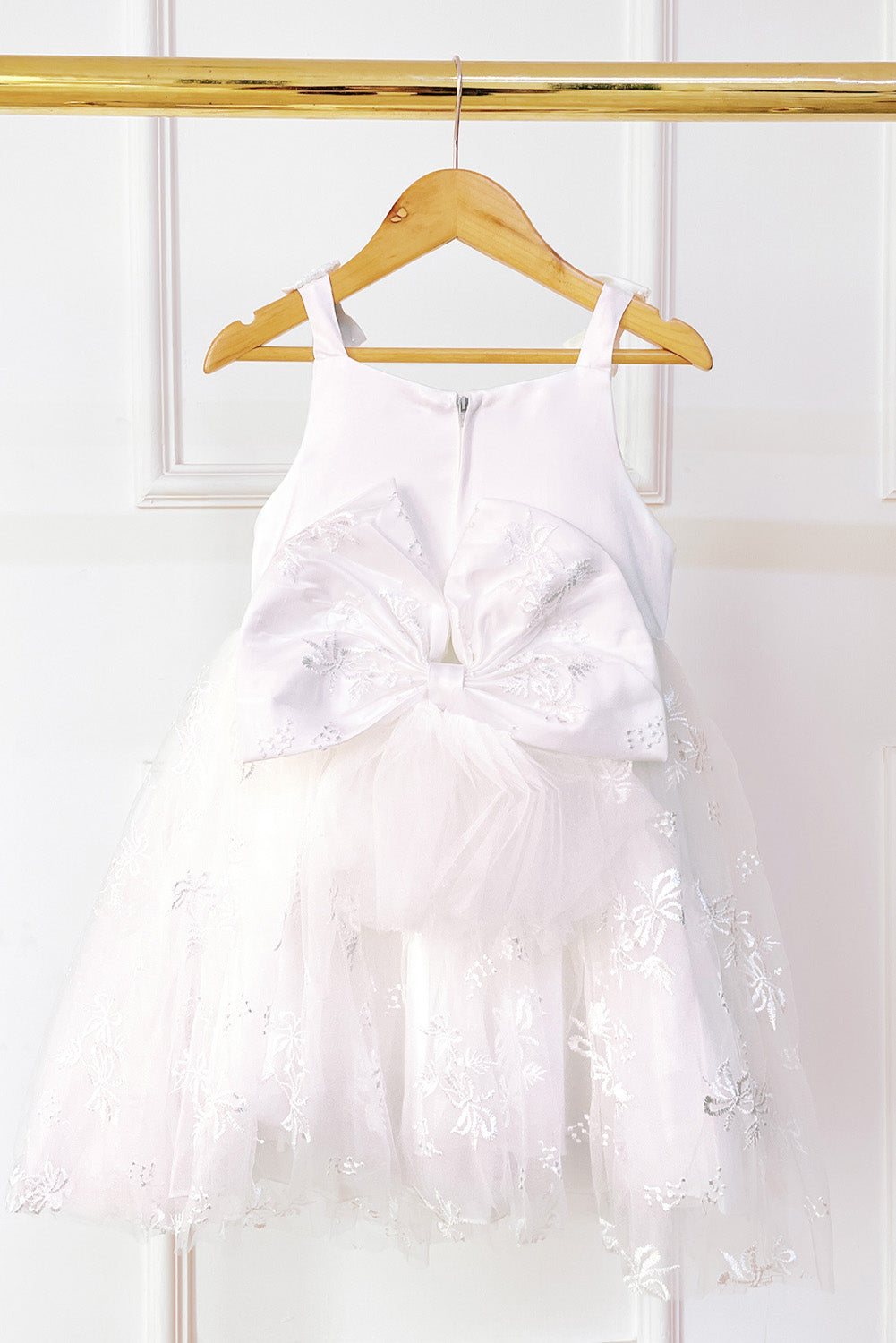 Vestido de Bautizo con Bordado Floral