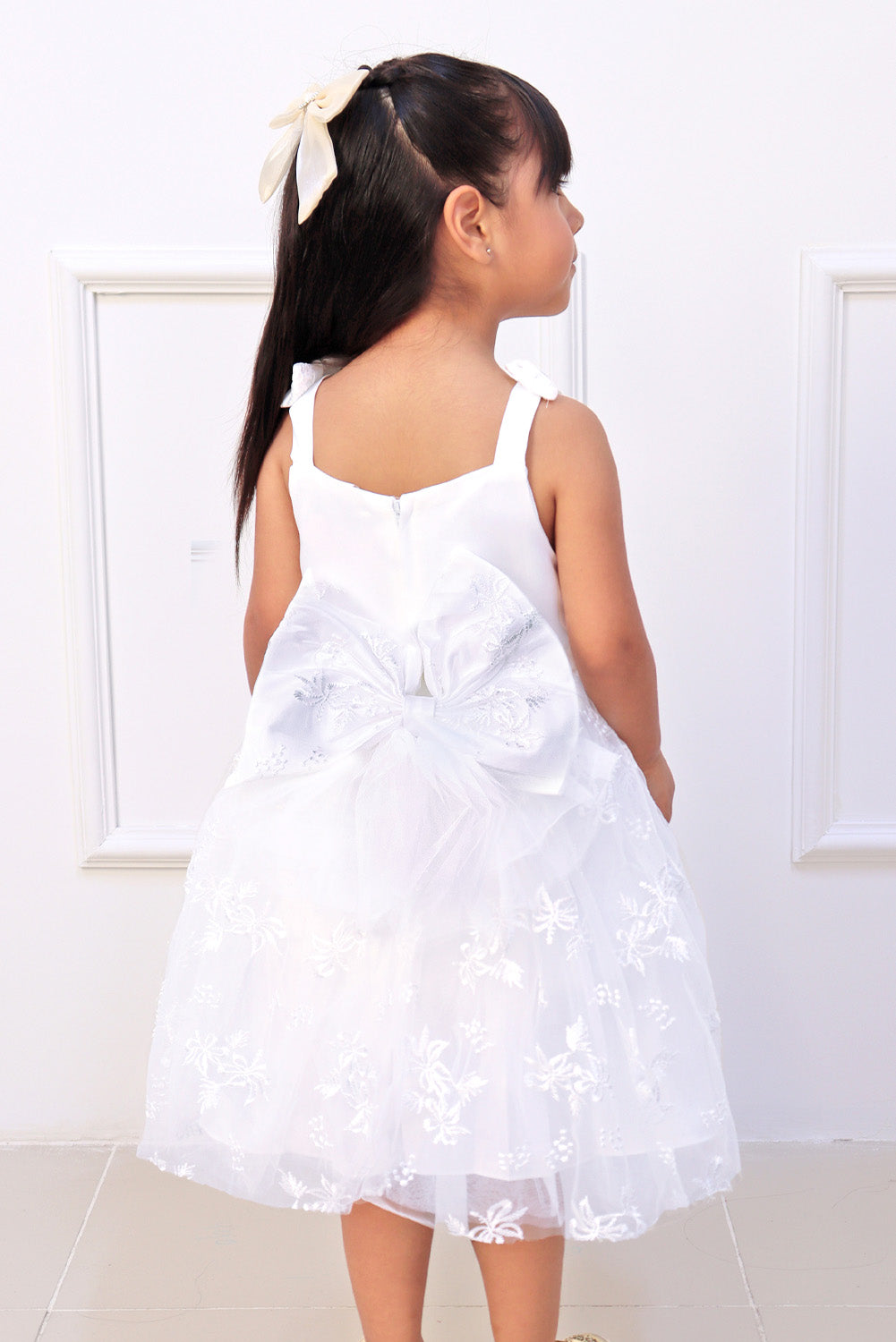 Vestido de Bautizo con Bordado Floral
